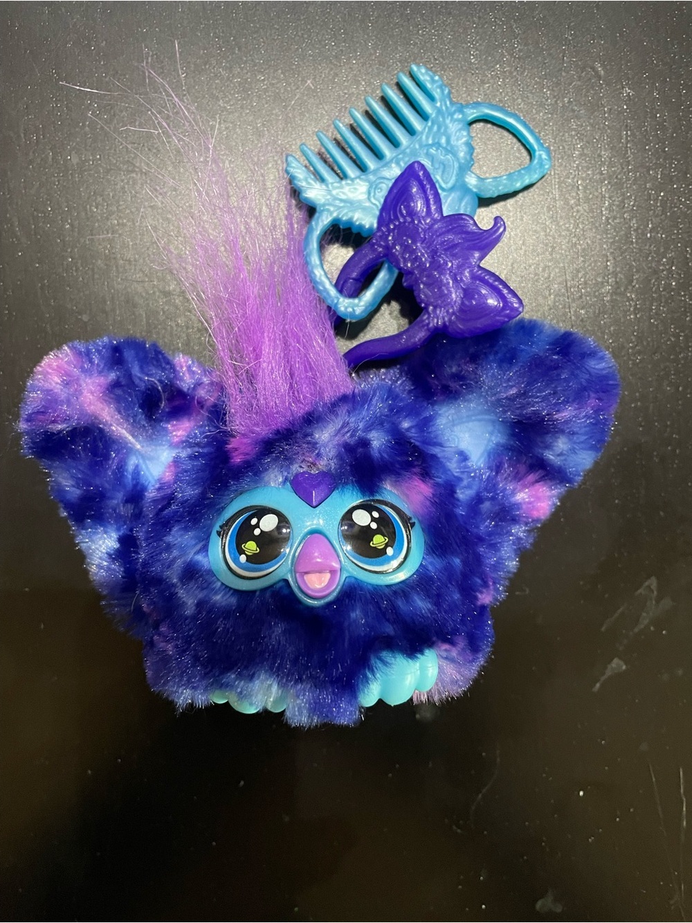 Electronic Plush Toy Furby Furblets Star Lee Mini Interactive Pet Dark Blue